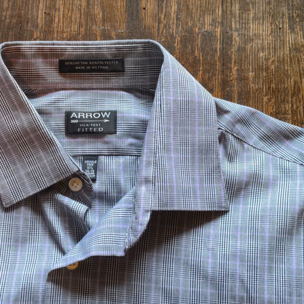 Patterned Men's Dress Shirt
